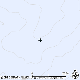 秋田県湯沢市皆瀬落合山周辺の地図