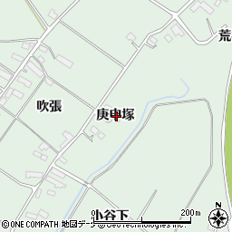 岩手県奥州市水沢姉体町庚申塚周辺の地図