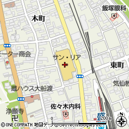 モリタ・カバン　サンリア店周辺の地図