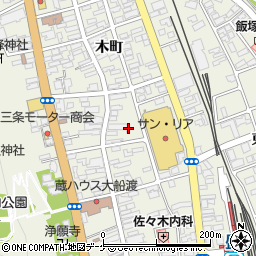 佐倉里公園周辺の地図