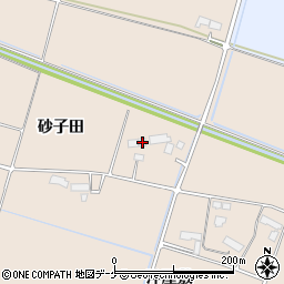 岩手県奥州市前沢古城砂子田34周辺の地図