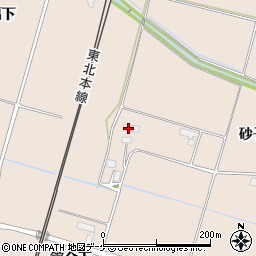 岩手県奥州市前沢古城砂子田3周辺の地図