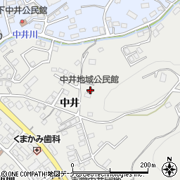 中井地域公民館周辺の地図