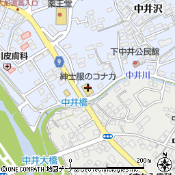 紳士服のコナカ大船渡店周辺の地図