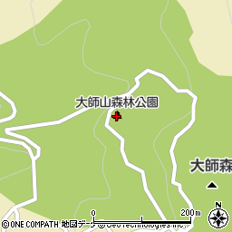 大師山森林公園周辺の地図