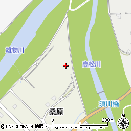 秋田県湯沢市桑崎落合中川原周辺の地図