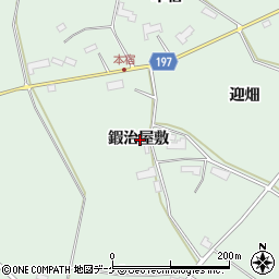 岩手県奥州市水沢姉体町鍜治屋敷周辺の地図