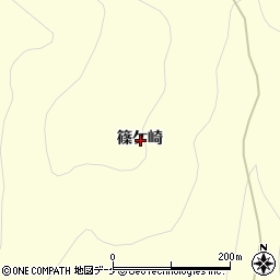 岩手県一関市大東町中川篠ケ崎周辺の地図
