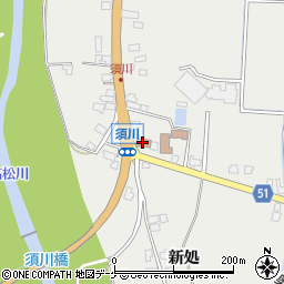 須川郵便局 ＡＴＭ周辺の地図
