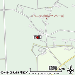 岩手県奥州市水沢姉体町（西田）周辺の地図