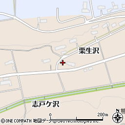 岩手県奥州市前沢古城栗生沢44周辺の地図