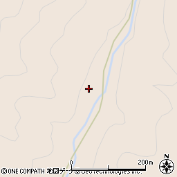 秋田県湯沢市稲庭町中大小沢周辺の地図