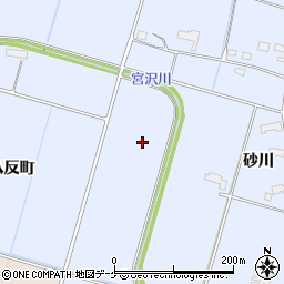 宮沢川周辺の地図