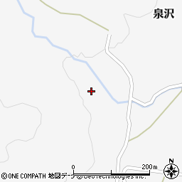 秋田県湯沢市泉沢泉の里周辺の地図