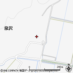 秋田県湯沢市泉沢下山崎周辺の地図
