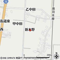 秋田県湯沢市相川新木野周辺の地図