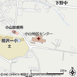 小山地区センター周辺の地図