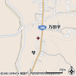 秋田県湯沢市稲庭町梺周辺の地図