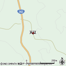 秋田県雄勝郡東成瀬村椿川天江周辺の地図