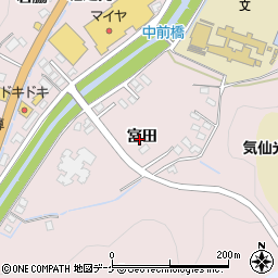 岩手県大船渡市立根町宮田周辺の地図
