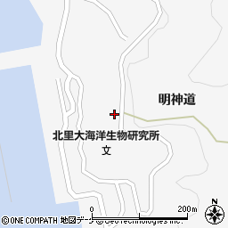 岩手県大船渡市三陸町越喜来明神道11周辺の地図