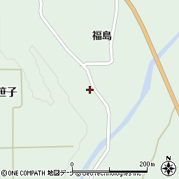 秋田県由利本荘市鳥海町上笹子福島39周辺の地図