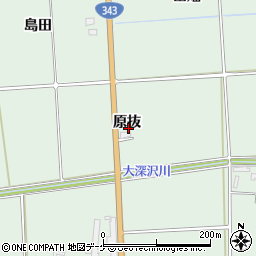 岩手県奥州市水沢姉体町（原抜）周辺の地図