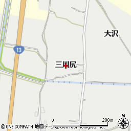 秋田県湯沢市相川（三川尻）周辺の地図
