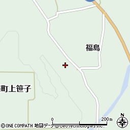 秋田県由利本荘市鳥海町上笹子福島38周辺の地図