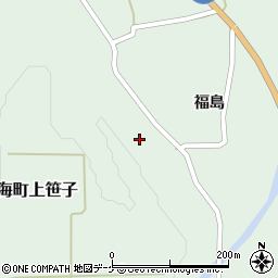 秋田県由利本荘市鳥海町上笹子福島35周辺の地図