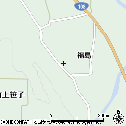 秋田県由利本荘市鳥海町上笹子福島66周辺の地図