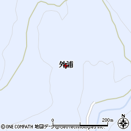 秋田県湯沢市皆瀬（外浦）周辺の地図