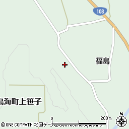 秋田県由利本荘市鳥海町上笹子福島34周辺の地図