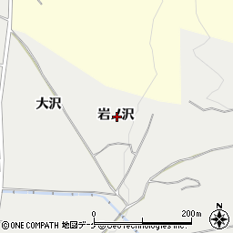 秋田県湯沢市相川岩ノ沢周辺の地図