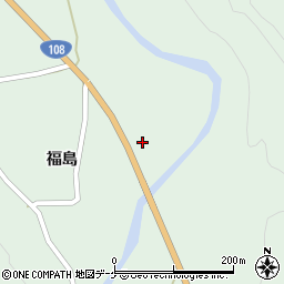 秋田県由利本荘市鳥海町上笹子福島88周辺の地図
