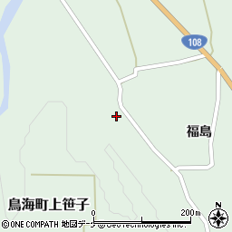 秋田県由利本荘市鳥海町上笹子福島30周辺の地図