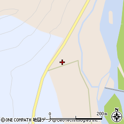 秋田県湯沢市稲庭町（朝月前）周辺の地図
