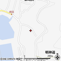 岩手県大船渡市三陸町越喜来明神道6周辺の地図