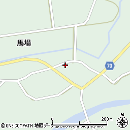 秋田県由利本荘市鳥海町上笹子石神107周辺の地図