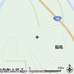 秋田県由利本荘市鳥海町上笹子福島24周辺の地図