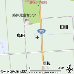 岩手県奥州市水沢姉体町（島田）周辺の地図