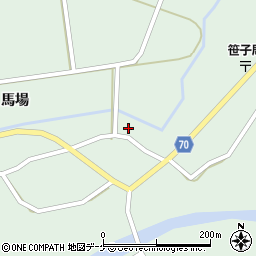 秋田県由利本荘市鳥海町上笹子沖184-1周辺の地図