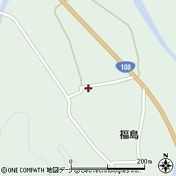 秋田県由利本荘市鳥海町上笹子福島2-4周辺の地図