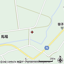 秋田県由利本荘市鳥海町上笹子沖周辺の地図