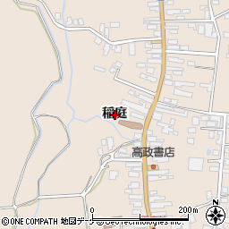 秋田県湯沢市稲庭町稲庭周辺の地図