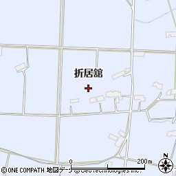 岩手県奥州市水沢真城（折居舘）周辺の地図
