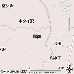 秋田県湯沢市酒蒔岡畑周辺の地図
