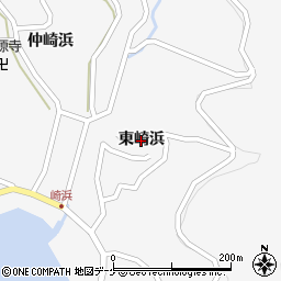 岩手県大船渡市三陸町越喜来（東崎浜）周辺の地図
