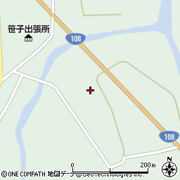 秋田県由利本荘市鳥海町上笹子川合周辺の地図