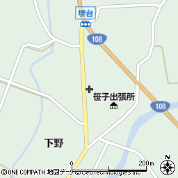 秋田県由利本荘市鳥海町上笹子下野138周辺の地図